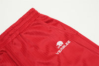 Red Retro Track Pants displayed on a white background showcasing stylish athletic shorts