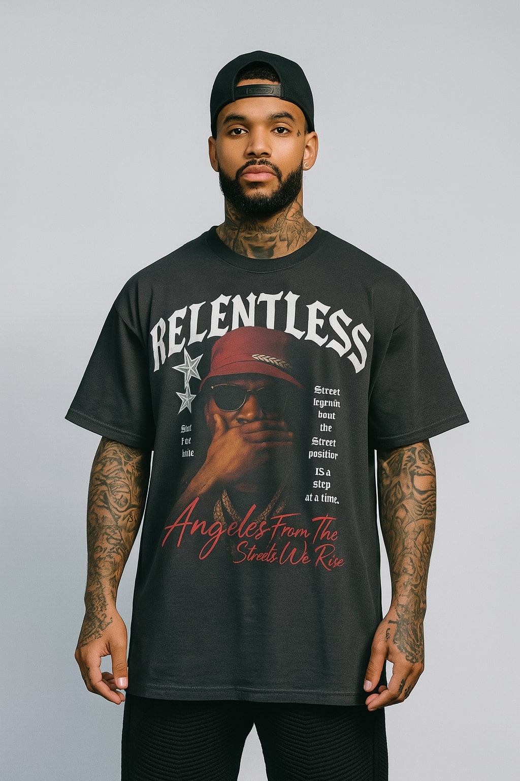 Relentless Hustle Tee - Black