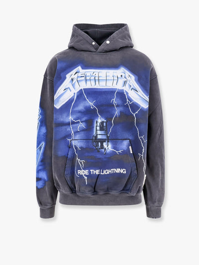 REPRESENT HOODIE PRINT MAXI METALLICA - S / Gray