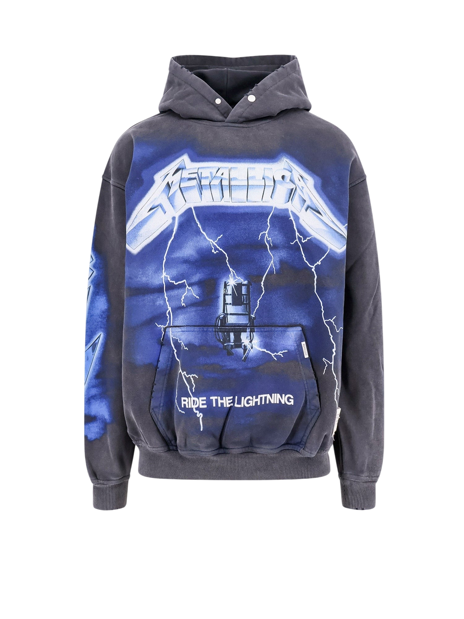 REPRESENT HOODIE PRINT MAXI METALLICA - S / Gray