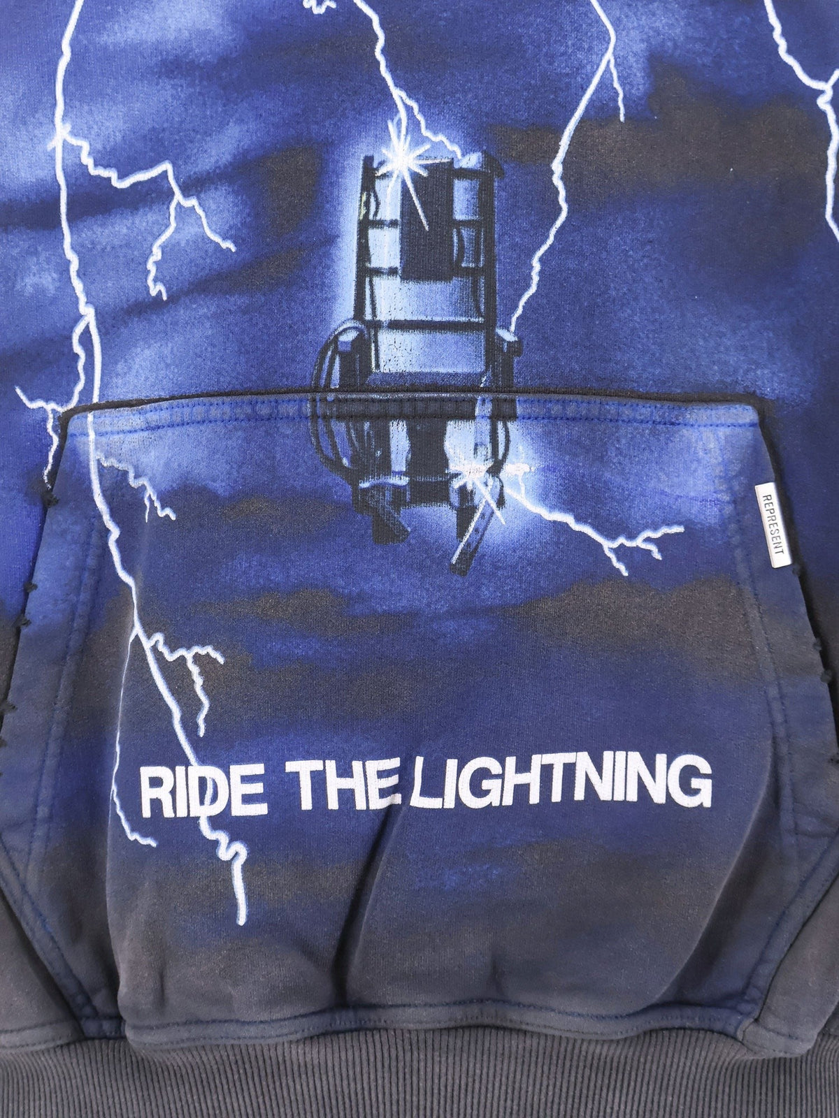 REPRESENT HOODIE PRINT MAXI METALLICA