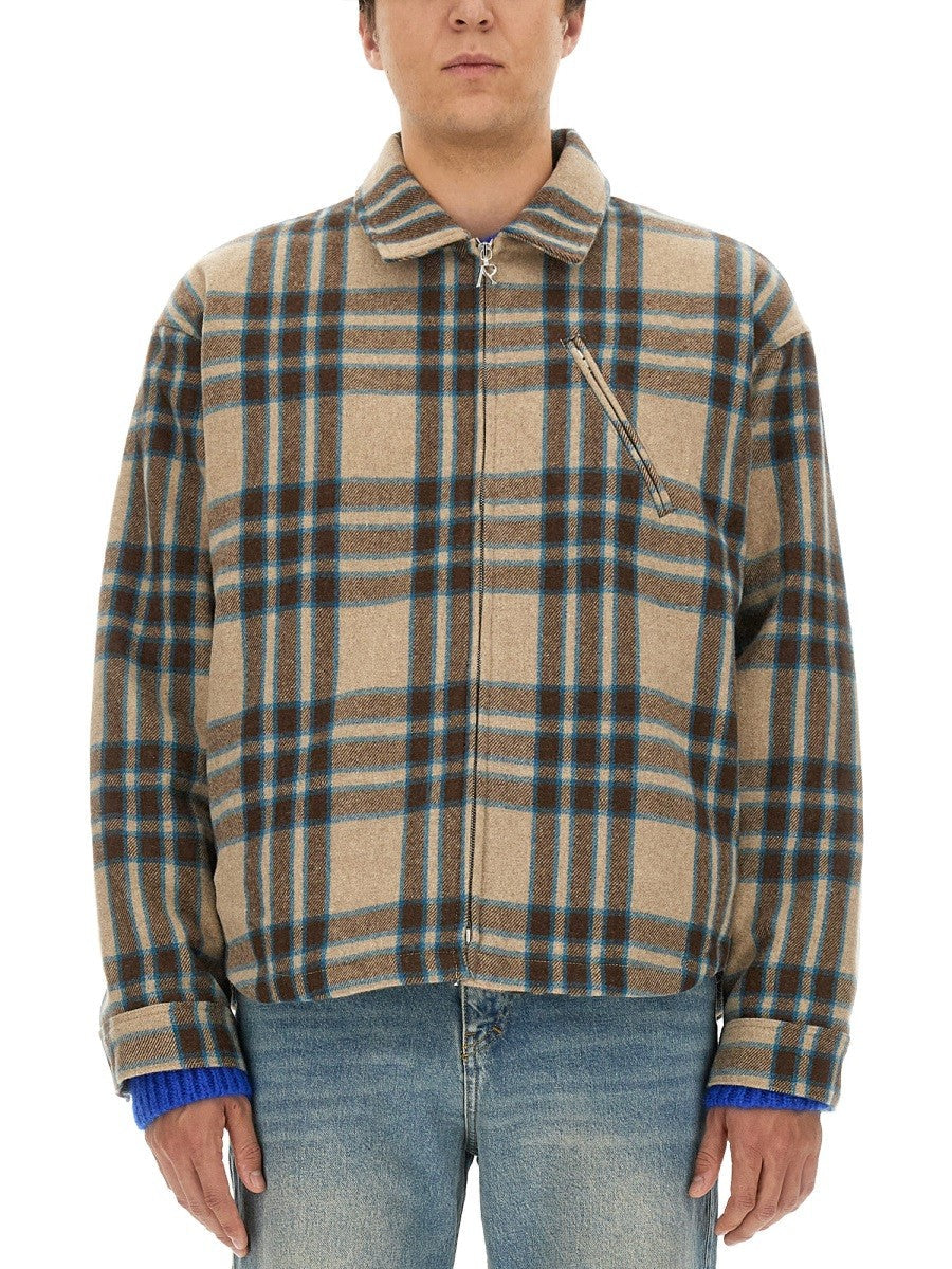 REPRESENT PLAID SHIRT - coffe / M