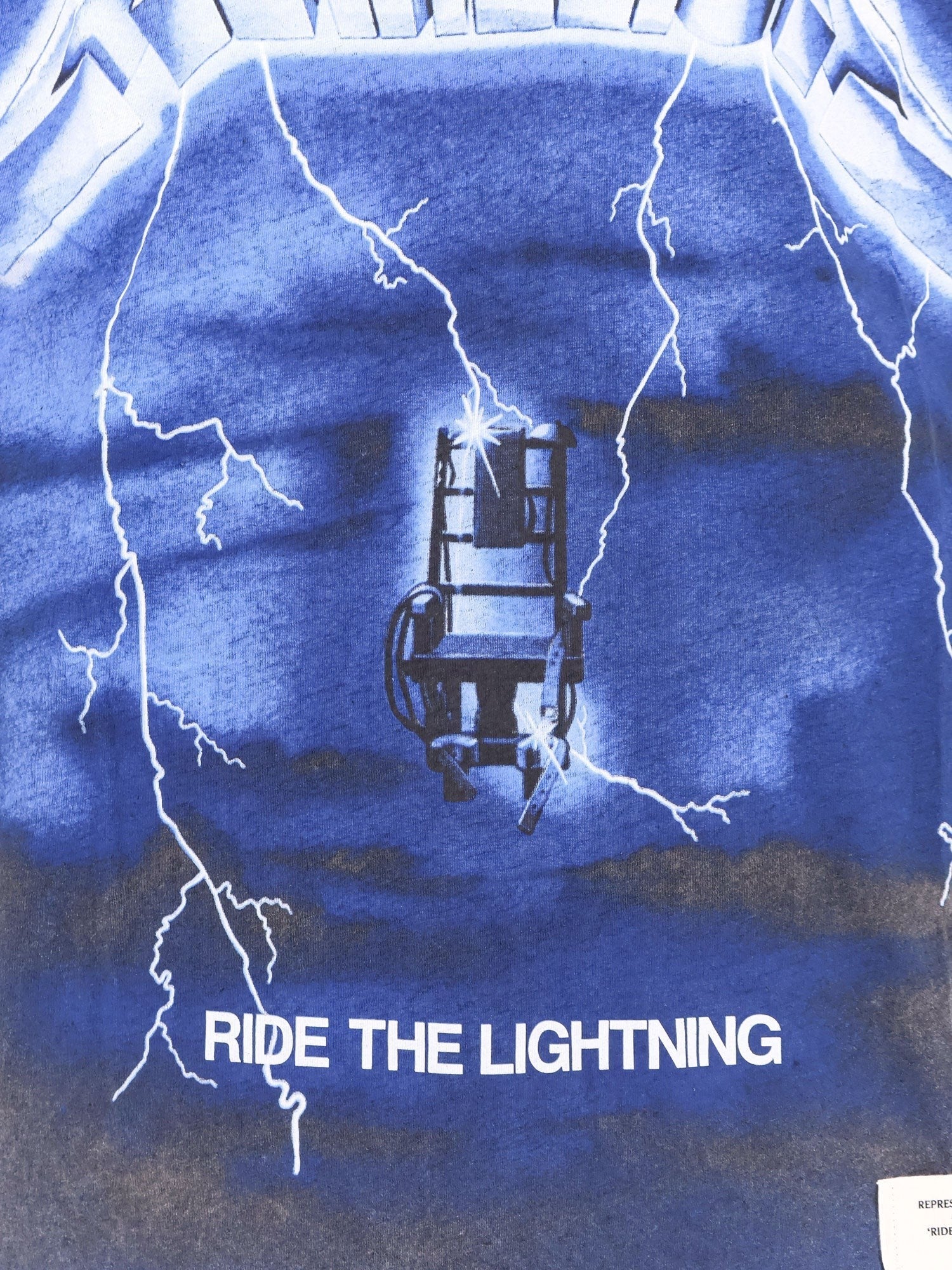 REPRESENT T-SHIRT MAXI METALLIC PRINT