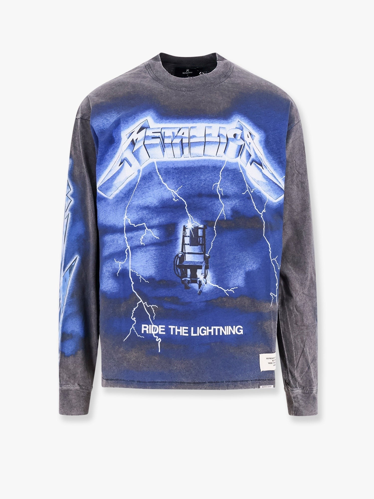 REPRESENT T-SHIRT MAXI METALLIC PRINT