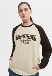 Raglan-sleeve long-sleeved shirt from RESOUNDED 1978 Streetwear Sweatshirt collection