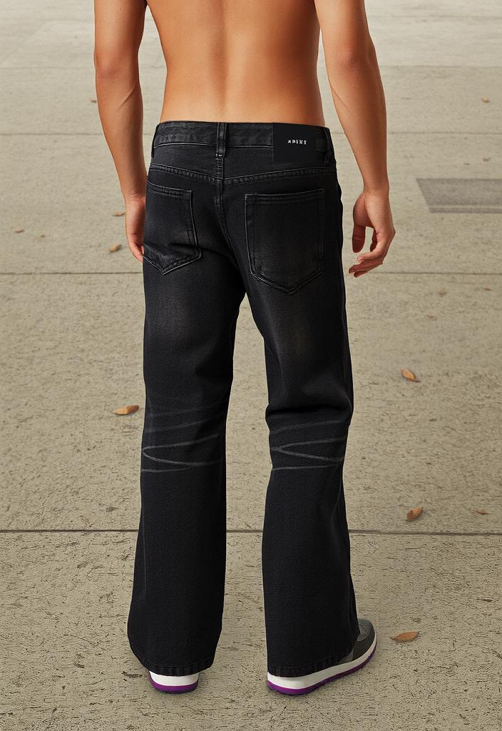Retro Black Baggy Jeans