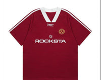 Retro Maroon Soccer Jersey