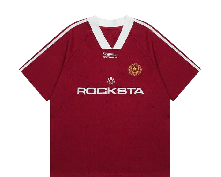 Retro Maroon Soccer Jersey