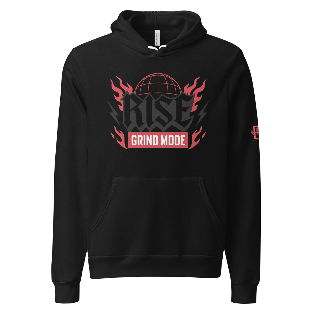Rise Grind Mode Hoodie Black Pullover - S