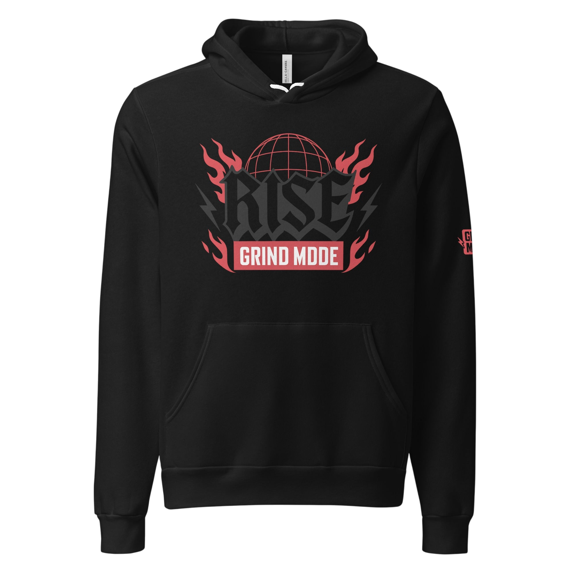 Rise Grind Mode Hoodie Black Pullover - S