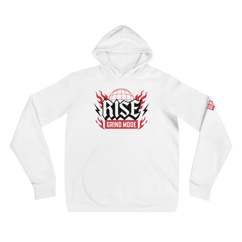 Rise Grind Mode Hoodie White Pullover