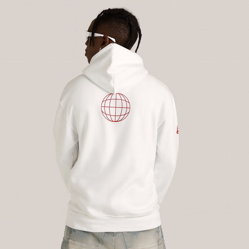 Rise Grind Mode Hoodie White Pullover