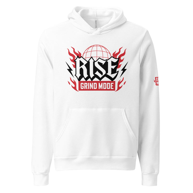 Rise Grind Mode Hoodie White Pullover