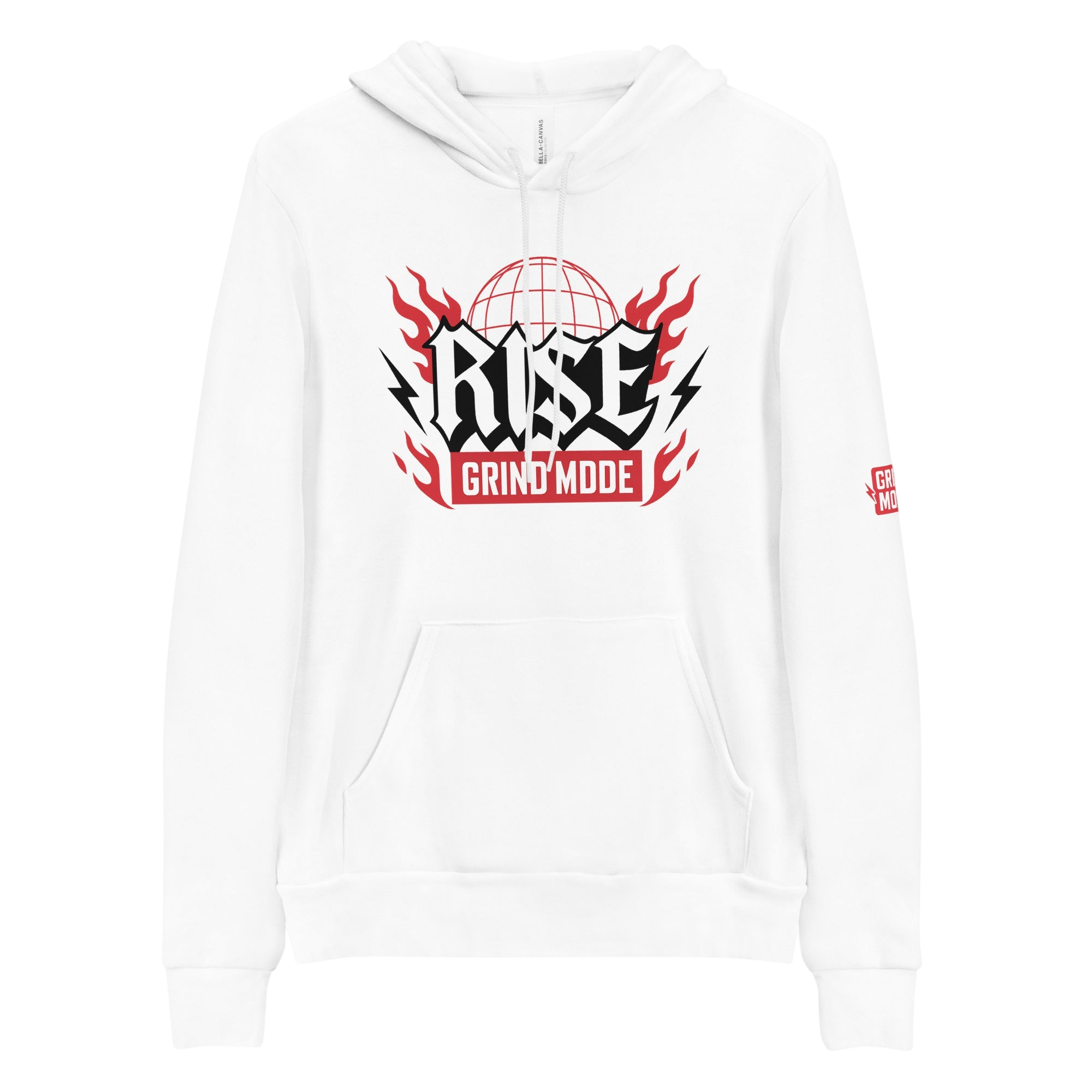 Rise Grind Mode Hoodie White Pullover
