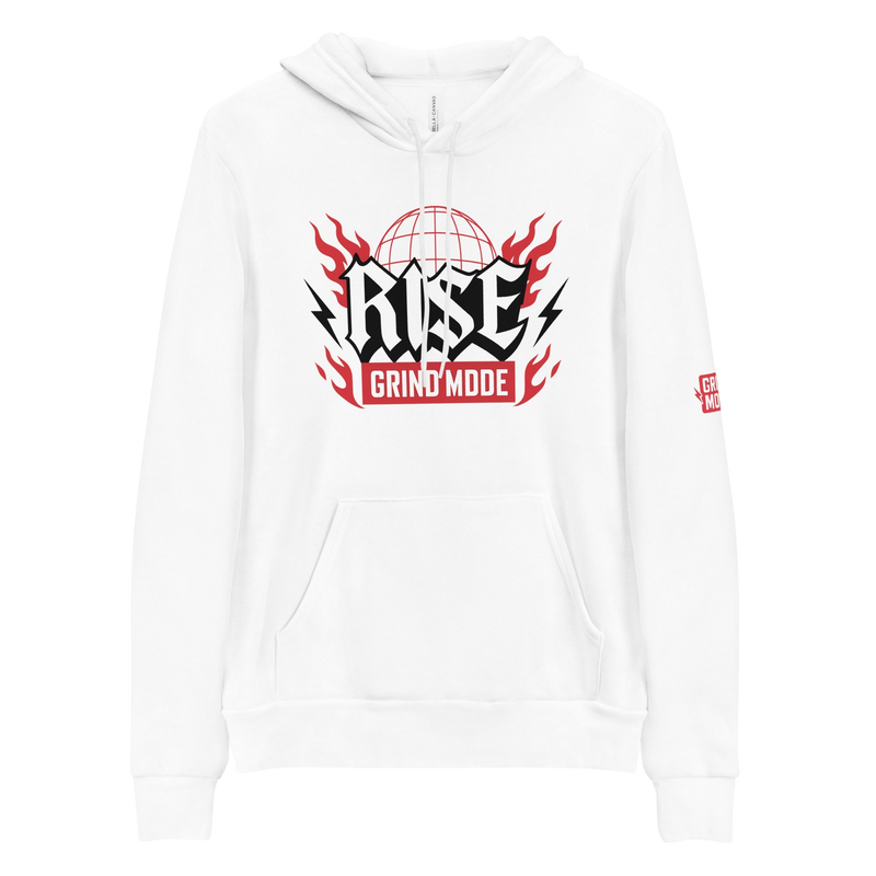 Rise Grind Mode Hoodie White Pullover