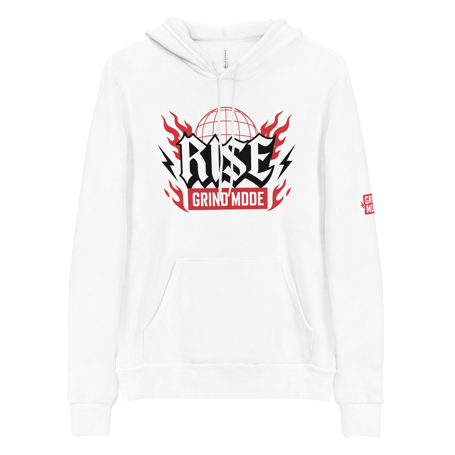 Rise Grind Mode Hoodie White Pullover