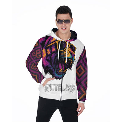 Ruthless Roar Zip Hoodie - XS / White – hover