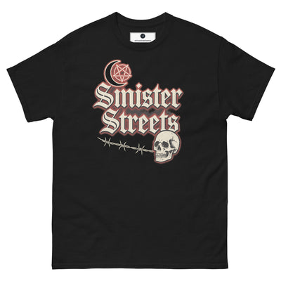 Sinister Streets Gothic Skull Tee - Black - S