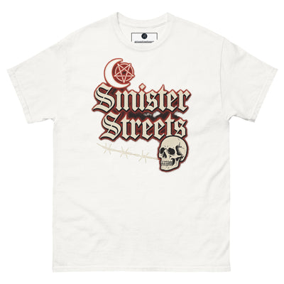 Sinister Streets Gothic Skull Tee - White - S