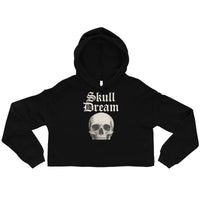 Skull Dream Cropped Hoodie - Black / S