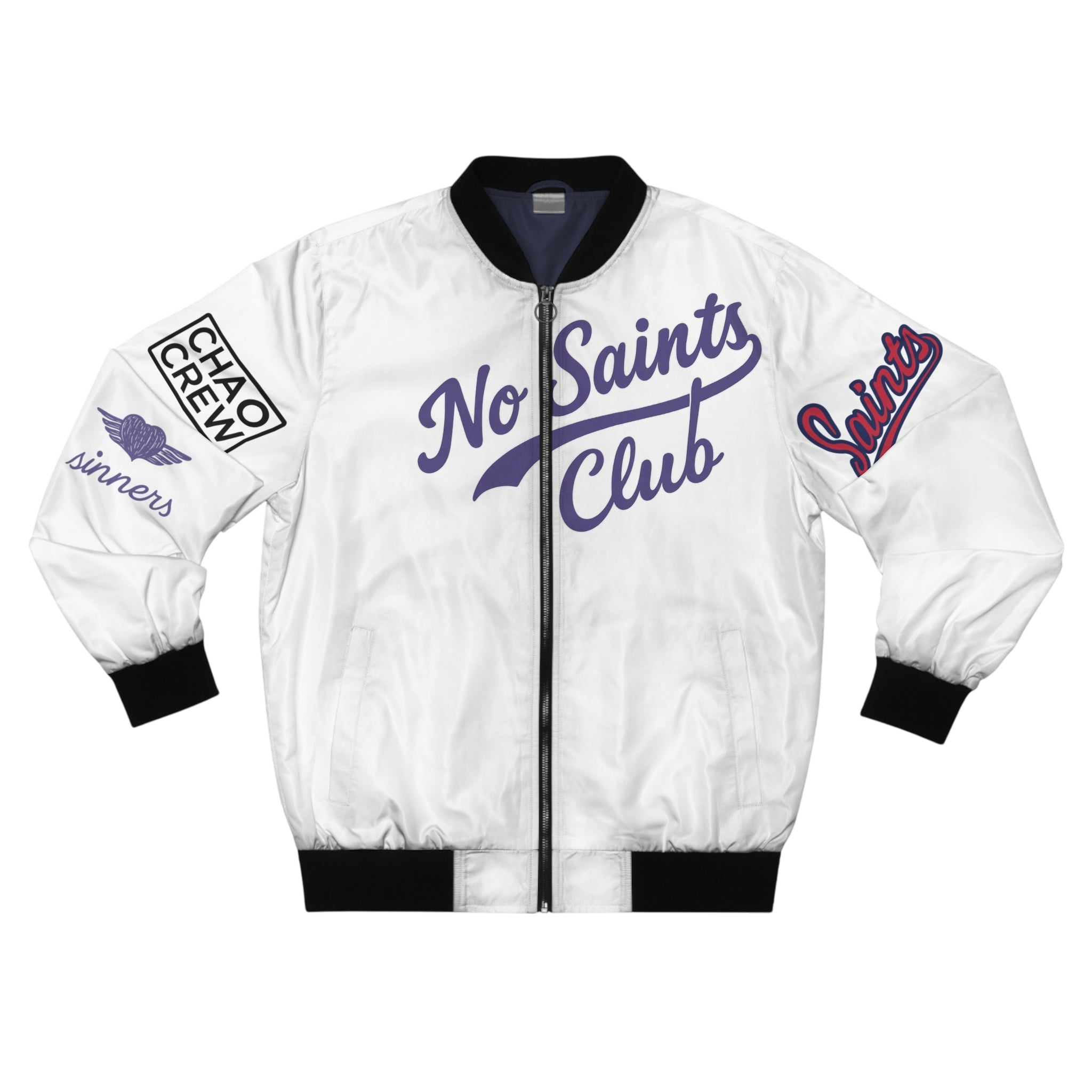 Snow White Bomber Jacket | No Saints Club - XS
