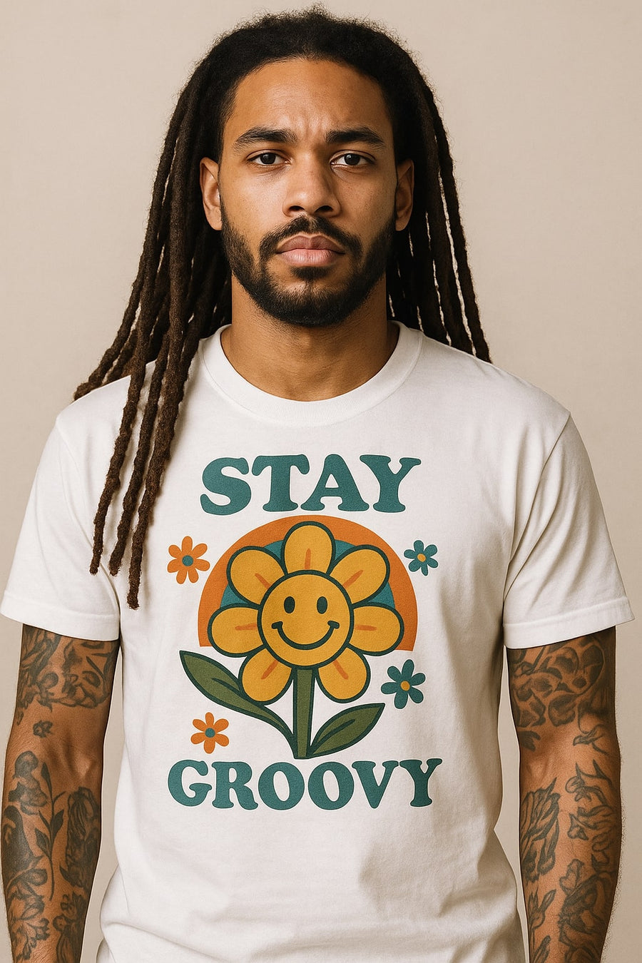 Stay Groovy Retro Flower Power T-shirt