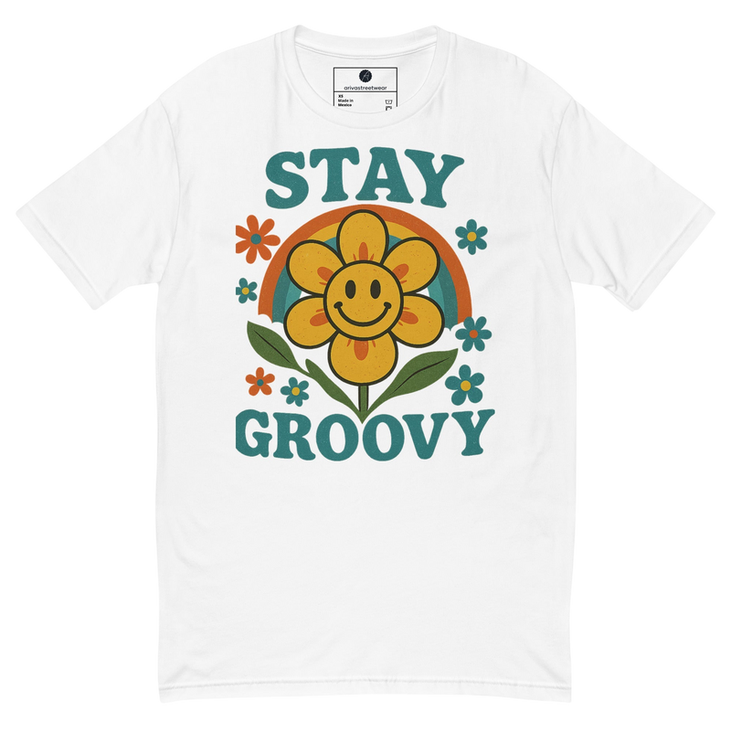 Stay Groovy Retro Flower Power Tee