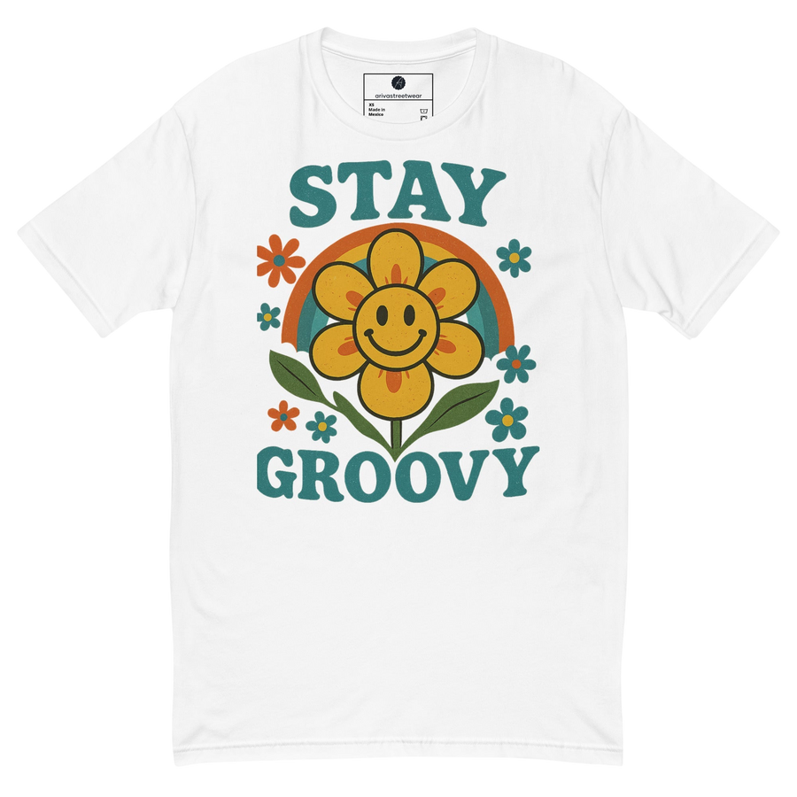 Stay Groovy Retro Flower Power T-shirt
