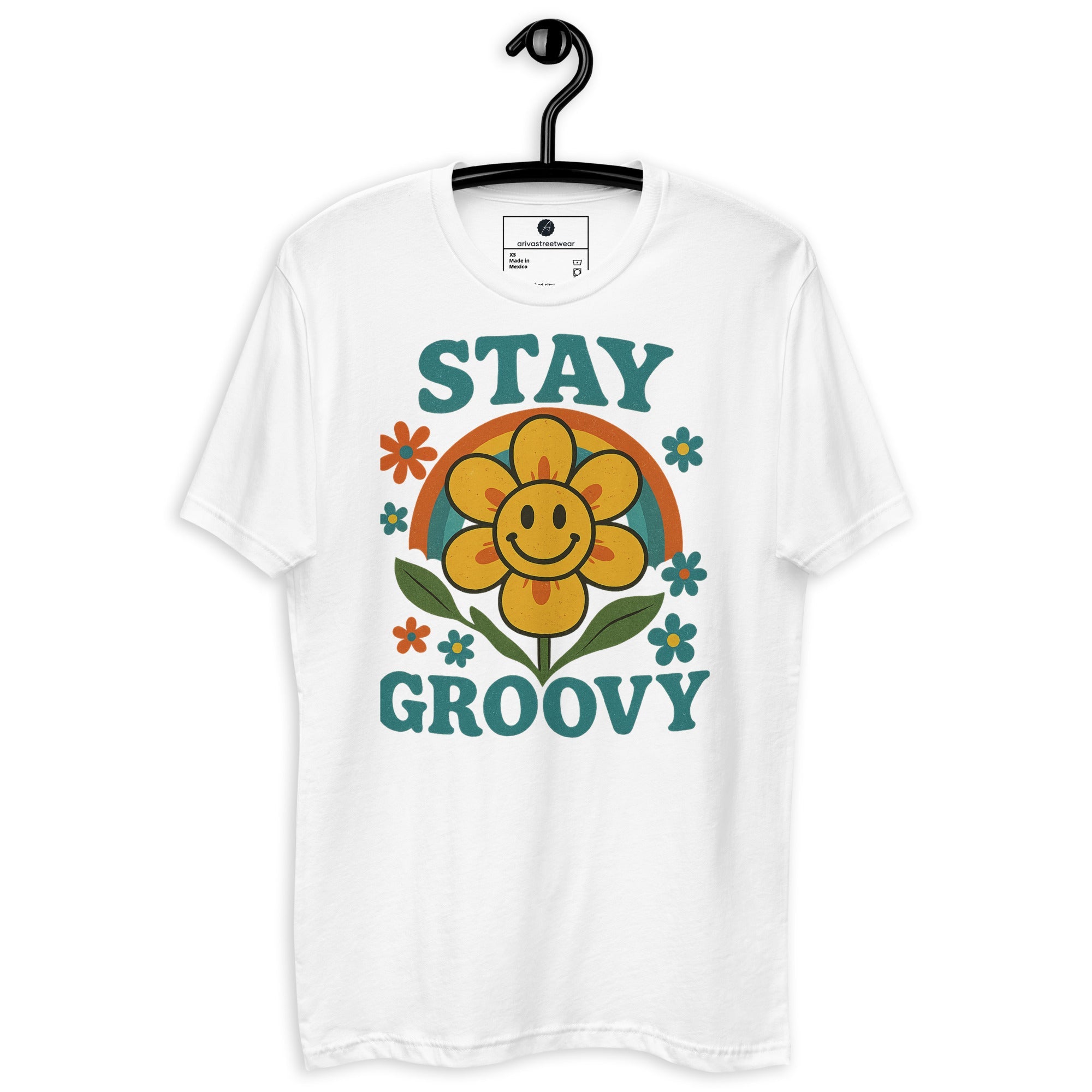 Stay Groovy Retro Flower Power Tee