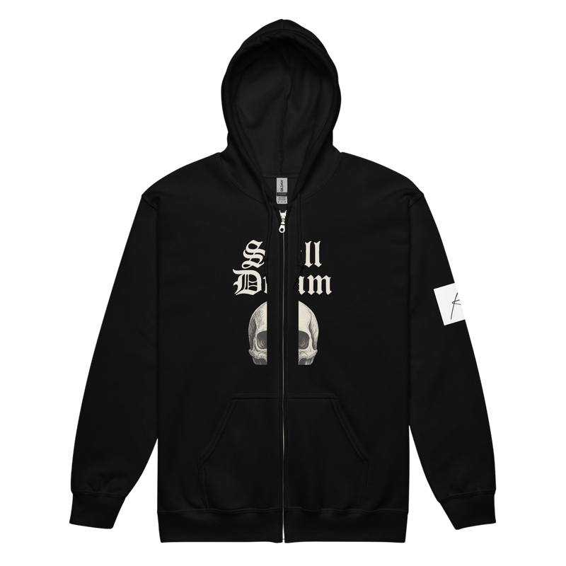 Still Dream Skull Zip Hoodie