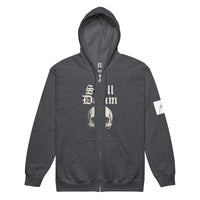 Still Dream Skull Zip Hoodie - Dark Heather / S