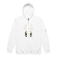 Still Dream Skull Zip Hoodie - White / S