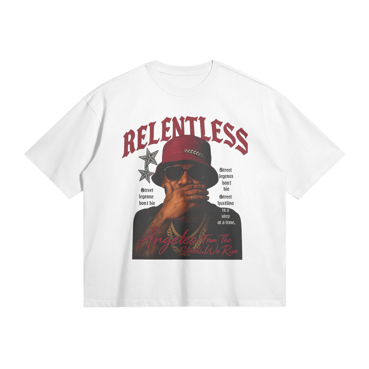 Relentless Hustle Tee - White