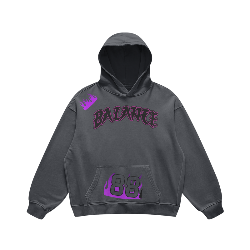 Dark Flame ‘88 BALANCE’ Streetwear Hoodie