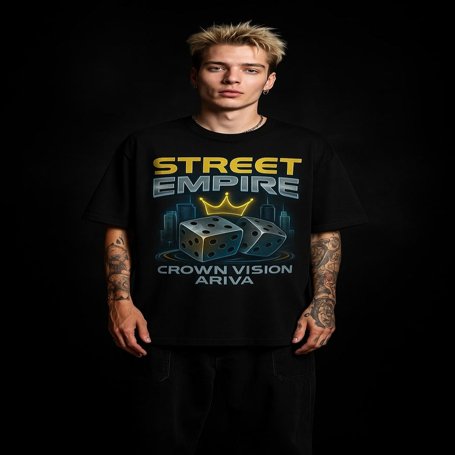 Street Empire Graphic T-Shirt - Black