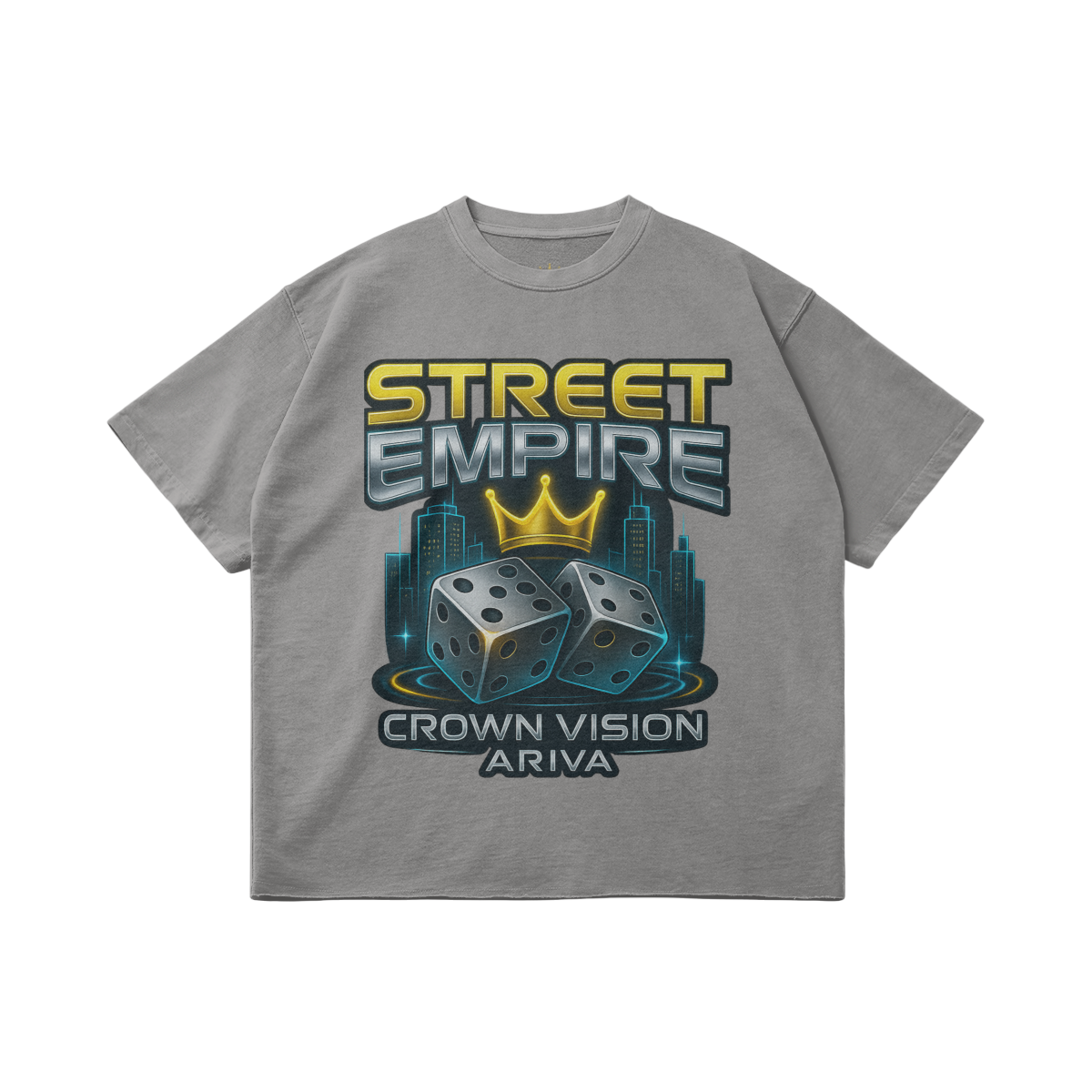 Street Empire Graphic T-Shirt - Grey