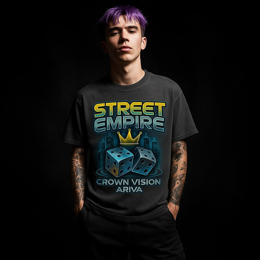 Street Empire Graphic T-Shirt - Grey