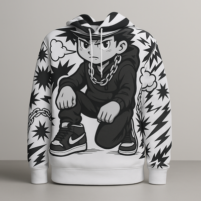 Street Rage Anime Hoodie – hover