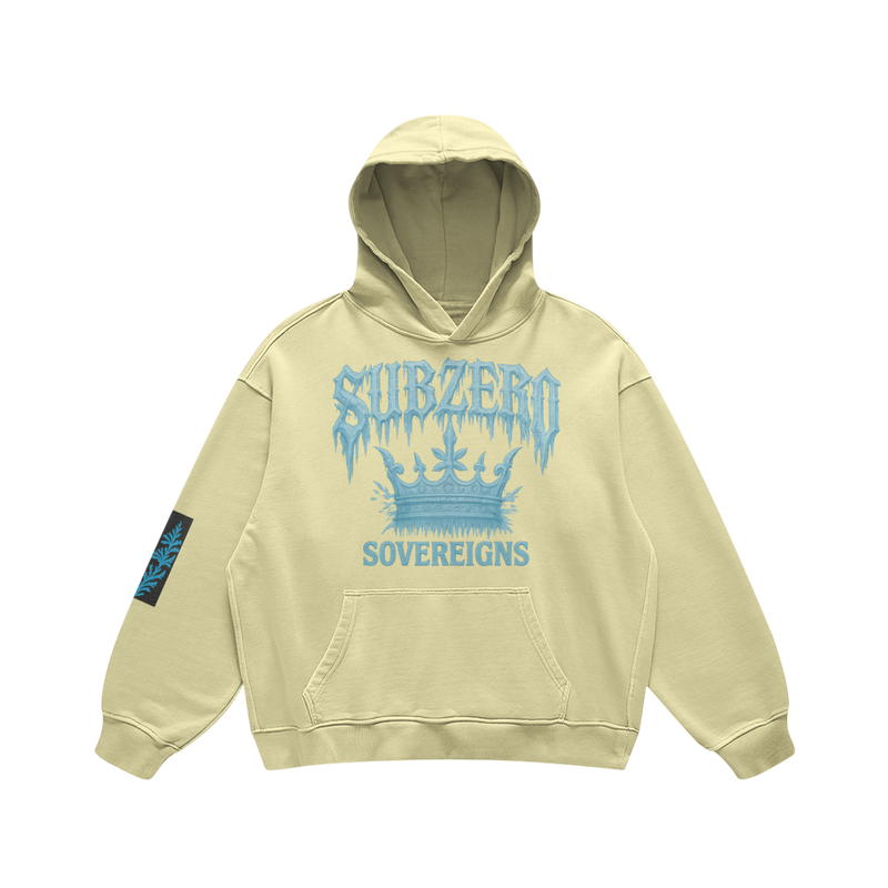 Subzero Sovereigns Ice Crown Hoodie - BEIGE