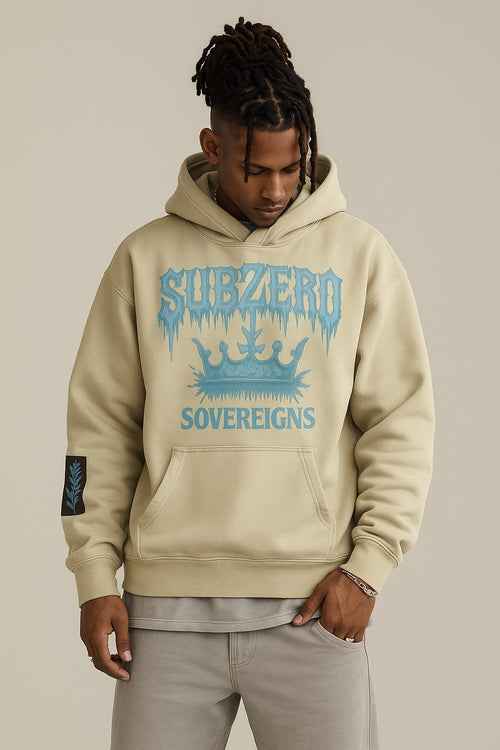 Subzero Sovereigns Ice Crown Hoodie - BEIGE