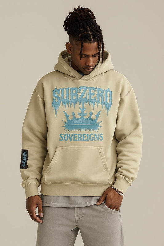 Subzero Sovereigns Ice Crown Hoodie - BEIGE