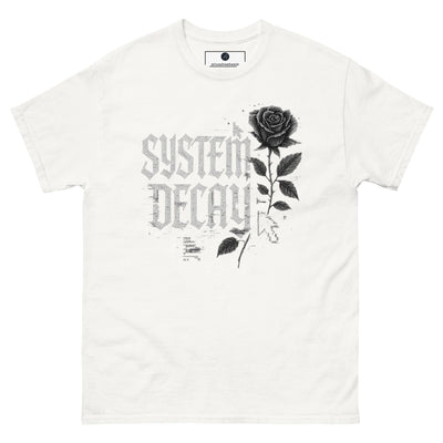 System Decay Gothic Rose Tee - White - S