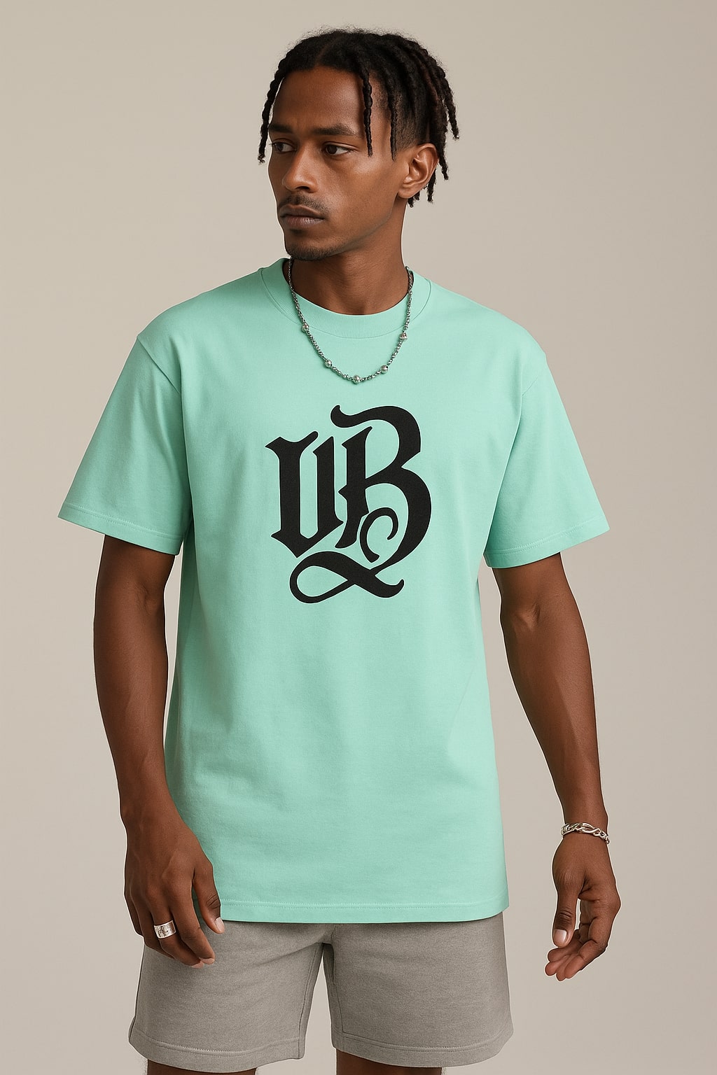 Urban Beast Bold Turqoise Streetwear T-Shirt