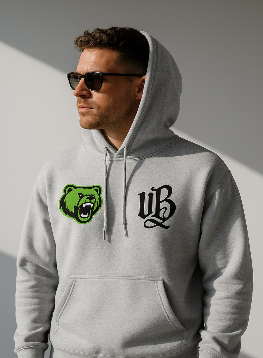 Urban Beast Core Fleece Pullover Hoodie - White