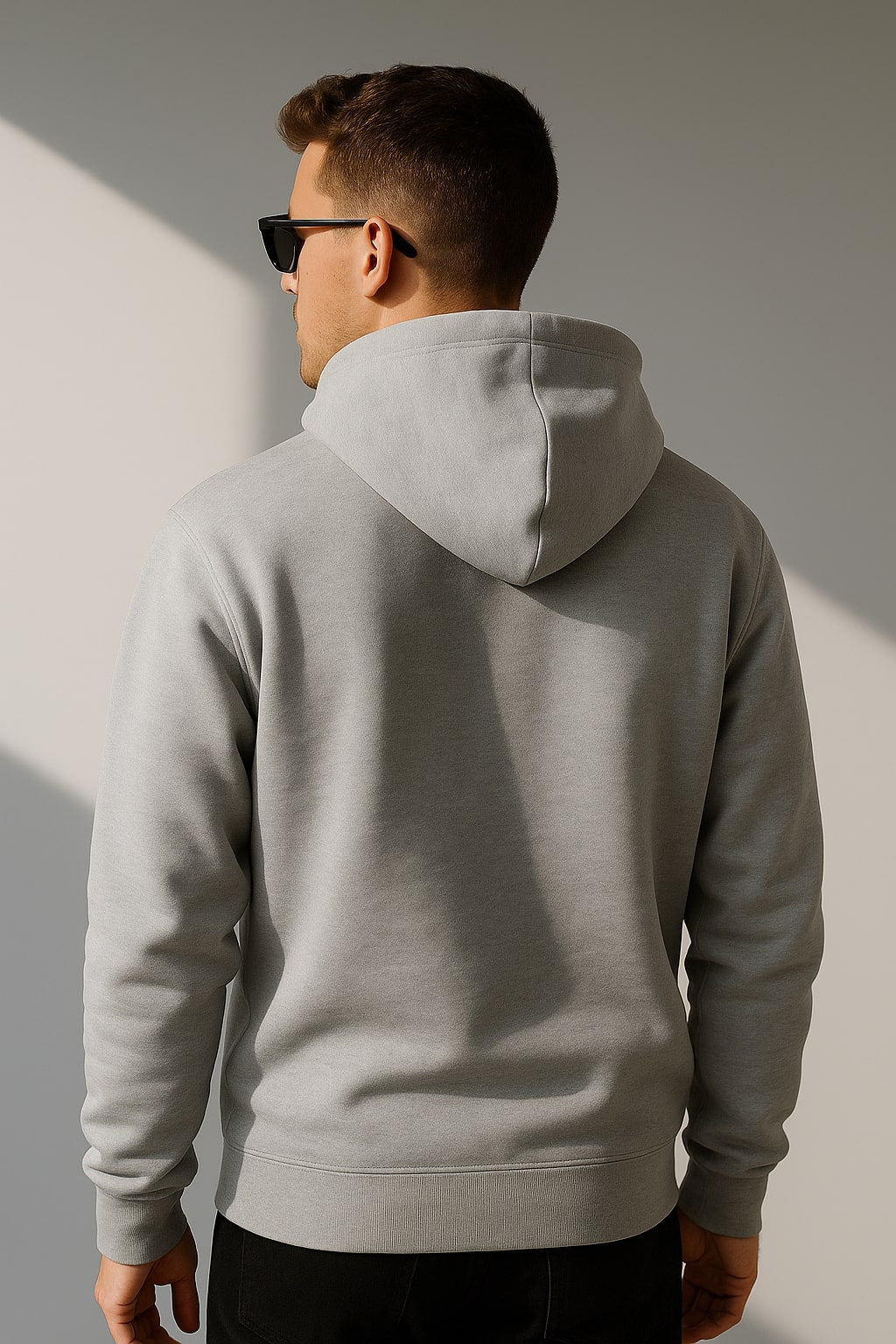 Urban Beast Core Fleece Pullover Hoodie - White