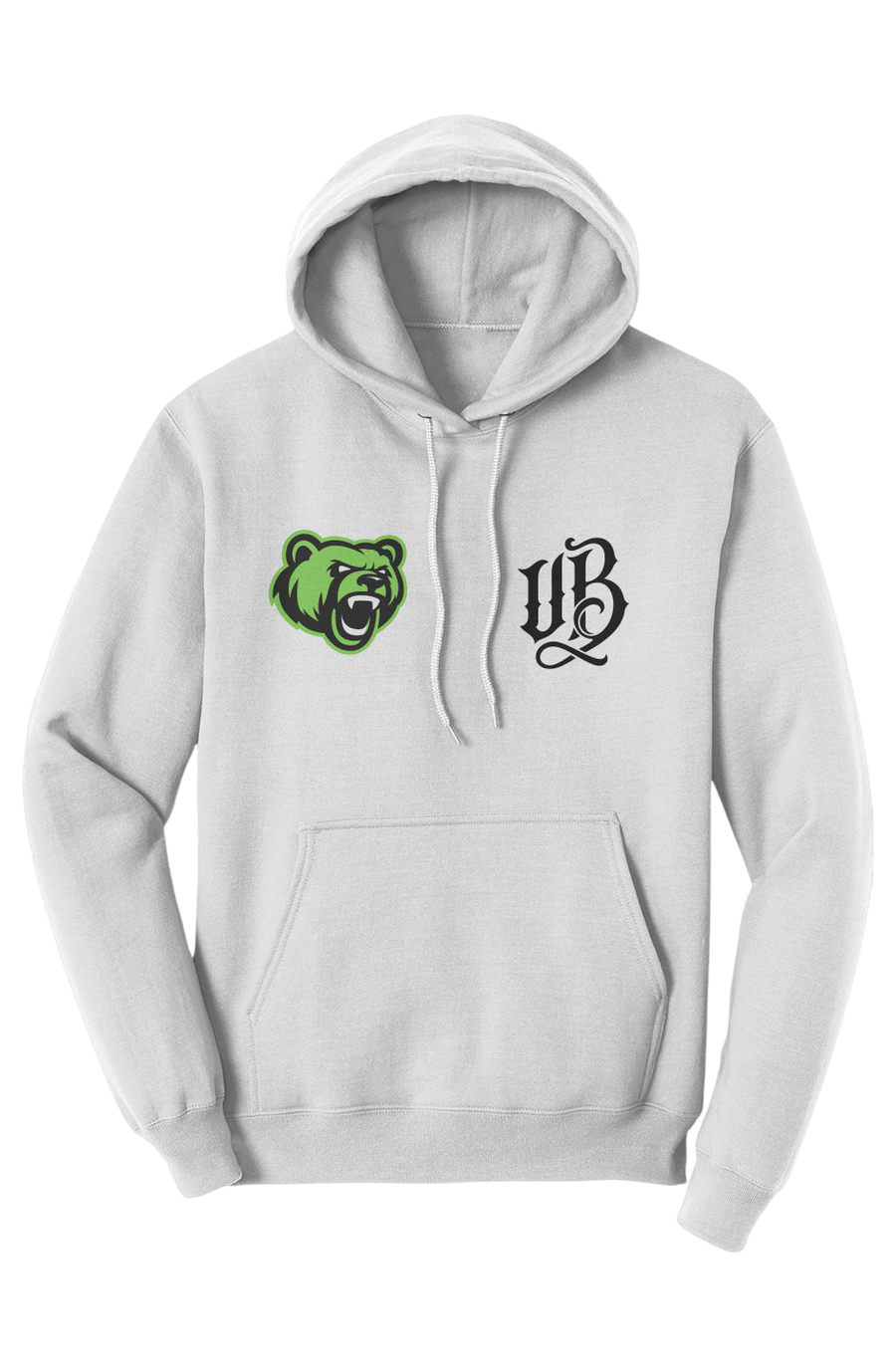 Urban Beast Core Fleece Pullover Hoodie - White
