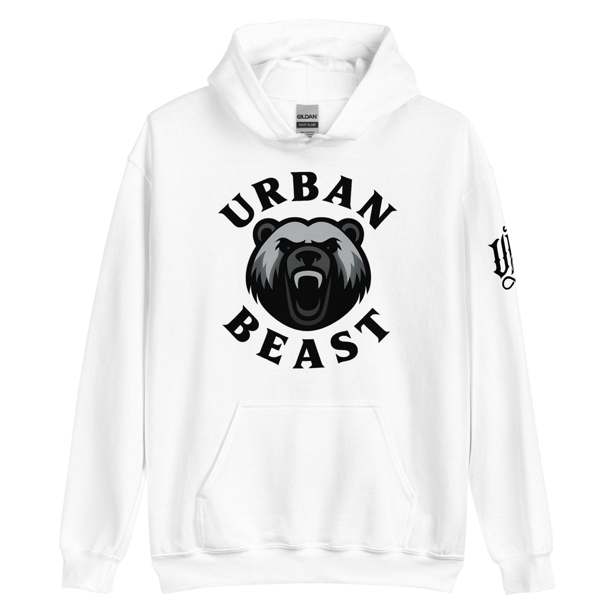 Urban Beast Gildan Hoodie - White