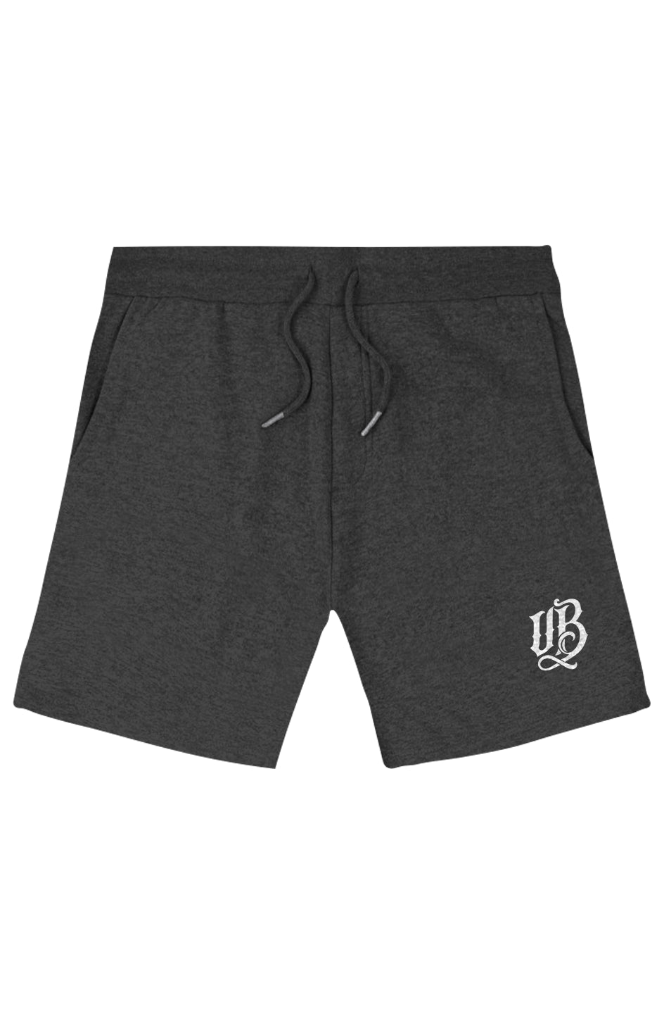 Urban Beast Gothic VB Logo Shorts - HEATHER GRAY - Charcoal Heather / xs