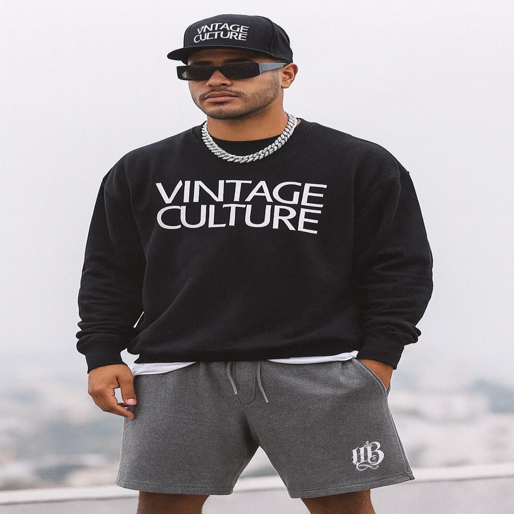 Urban Beast Gothic VB Logo Shorts - LIGHT GRAY