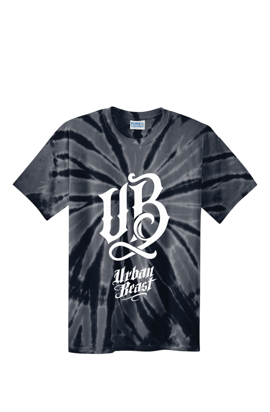 Urban Beast Graphic Tie-Dye Tee - Black